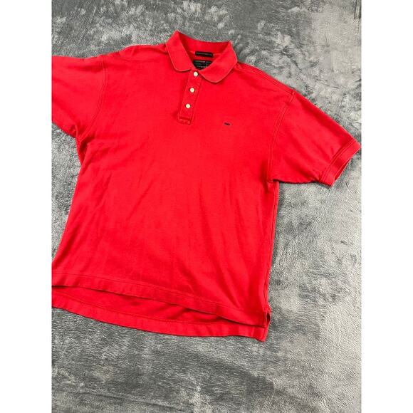 Alexander Julian Colours Polo Shirt Large Red 100% Cotton Short Sleeve Mens - Picture 6 of 9